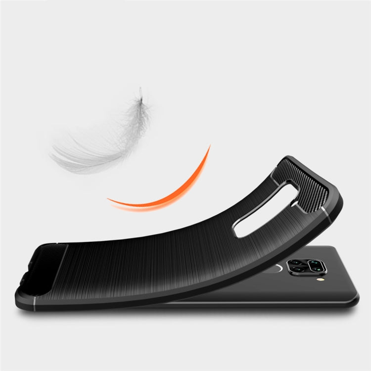 For Xiaomi Redmi Note 9 Brushed Texture Carbon Fiber TPU Case(Black) - Xiaomi Cases by buy2fix | Online Shopping UK | buy2fix