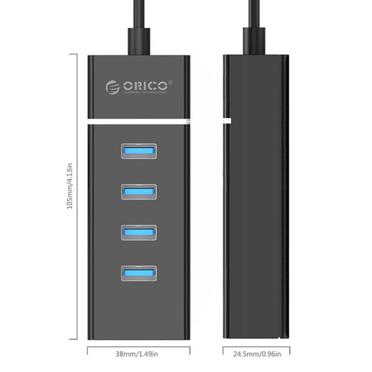 ORICO W6PH4-U3  4 Ports USB 3.0 HUB - USB 3.0 HUB by ORICO | Online Shopping UK | buy2fix