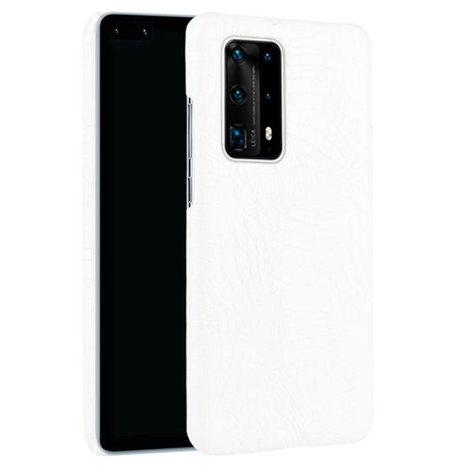 For Huawei P40 Pro+ / P40 Pro Plus Shockproof Crocodile Texture PC + PU Case(White) - Huawei Cases by buy2fix | Online Shopping UK | buy2fix