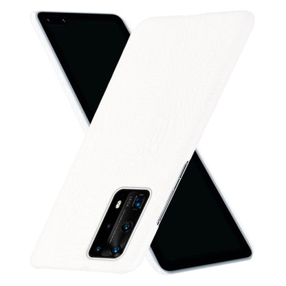 For Huawei P40 Pro+ / P40 Pro Plus Shockproof Crocodile Texture PC + PU Case(White) - Huawei Cases by buy2fix | Online Shopping UK | buy2fix