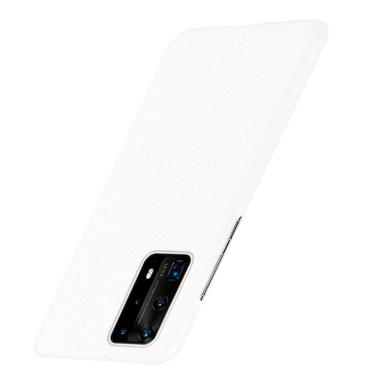 For Huawei P40 Pro+ / P40 Pro Plus Shockproof Crocodile Texture PC + PU Case(White) - Huawei Cases by buy2fix | Online Shopping UK | buy2fix