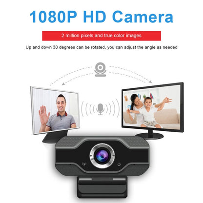 HD 1080P Webcam Built-in Microphone Smart Web Camera USB Streaming Beauty Live Camera for Computer Android TV by buy2fix