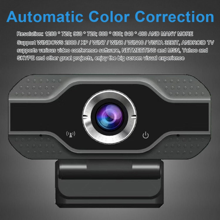 HD 1080P Webcam Built-in Microphone Smart Web Camera USB Streaming Beauty Live Camera for Computer Android TV by buy2fix