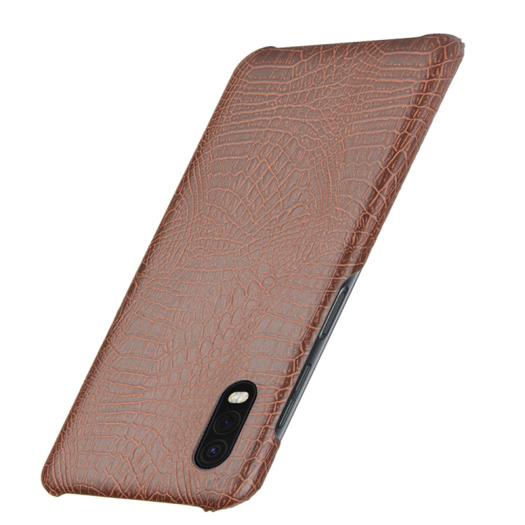 For Galaxy Xcover Pro Shockproof Crocodile Texture PC + PU Case(Brown) by buy2fix