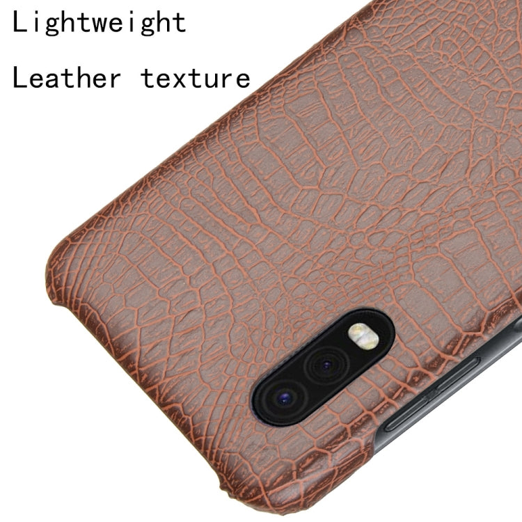 For Galaxy Xcover Pro Shockproof Crocodile Texture PC + PU Case(Brown) by buy2fix
