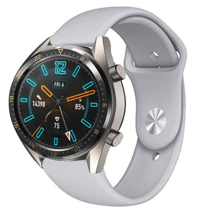 22mm For Huawei Watch GT2e GT2 46mm Monochrome Silicone Reverse Buckle Strap(Gray) by buy2fix