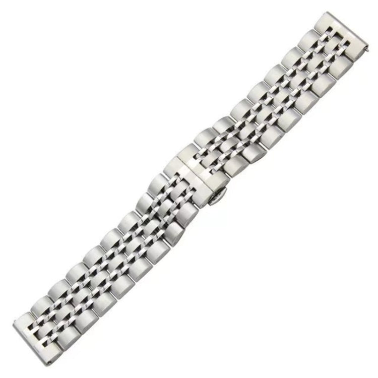 22mm For Huawei Watch GT2e GT2 46mm Seven Stainless Steel Watch Band(Silver) by buy2fix