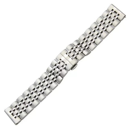 22mm For Huawei Watch GT2e GT2 46mm Seven Stainless Steel Watch Band(Silver) by buy2fix