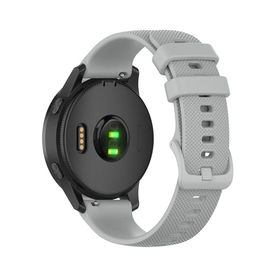 For Garmin Vivoactive 4 22mm Silicone Watch Band(Gray) - Watch Bands by buy2fix | Online Shopping UK | buy2fix