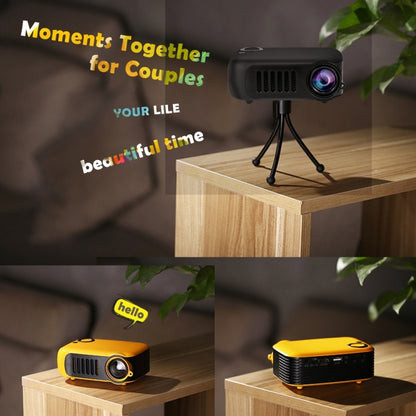A2000 Portable Projector 800 Lumen LCD Home Theater Video Projector, Support 1080P, US Plug (White) - LED Projector by buy2fix | Online Shopping UK | buy2fix