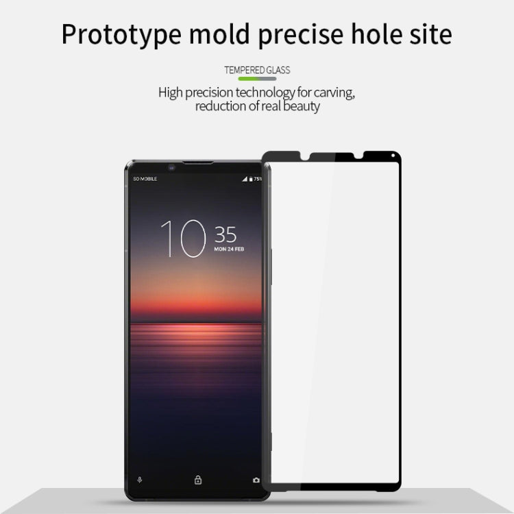 For Sony Xperia 1 II PINWUYO 9H 2.5D Full Screen Tempered Glass Film(Black) - Sony Tempered Glass by PINWUYO | Online Shopping UK | buy2fix