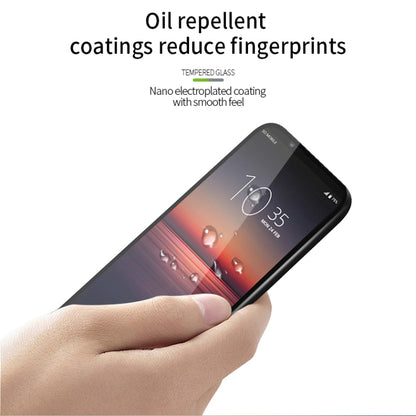 For Sony Xperia 1 II PINWUYO 9H 2.5D Full Screen Tempered Glass Film(Black) - Sony Tempered Glass by PINWUYO | Online Shopping UK | buy2fix