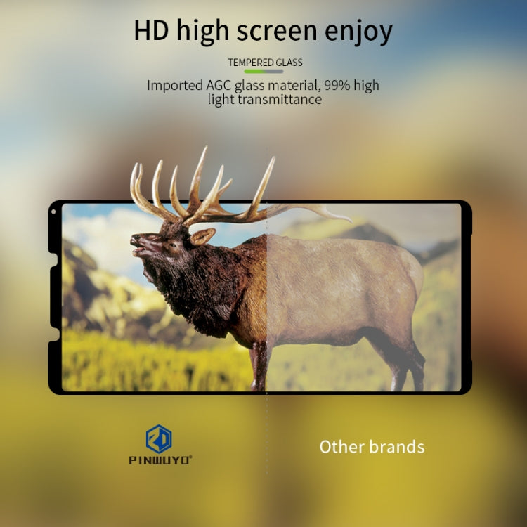 For Sony Xperia 1 II PINWUYO 9H 2.5D Full Screen Tempered Glass Film(Black) - Sony Tempered Glass by PINWUYO | Online Shopping UK | buy2fix