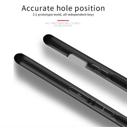 For Oneplus 8 PINWUYO Rong Series  Shockproof PC + TPU+ Chemical Fiber Cloth Protective Cover(Black) - OnePlus Cases by PINWUYO | Online Shopping UK | buy2fix