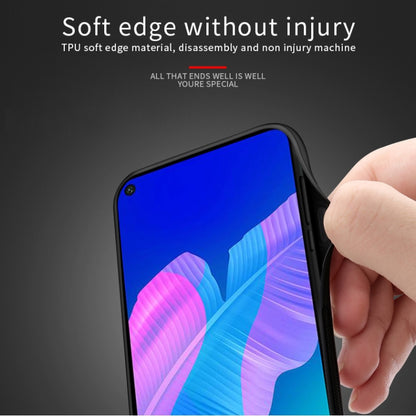 For Huawei Y7P/P40Lite E/Honor9C PINWUYO Rong Series  Shockproof PC + TPU+ Chemical Fiber Cloth Protective Cover(Black) - Huawei Cases by PINWUYO | Online Shopping UK | buy2fix