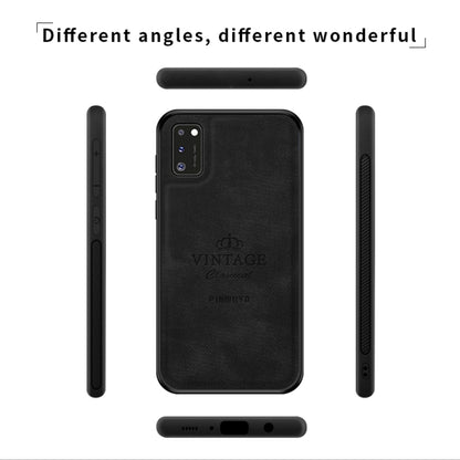 For Galaxy A41 PINWUYO Zun Series PC + TPU + Skin Waterproof And Anti-fall All-inclusive Protective Shell(Brown) by PINWUYO