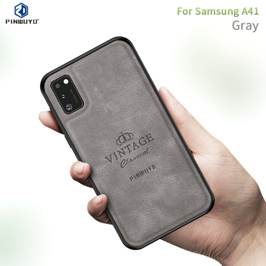 For Galaxy A41 PINWUYO Zun Series PC + TPU + Skin Waterproof And Anti-fall All-inclusive Protective Shell(Gray) - Galaxy Phone Cases by PINWUYO | Online Shopping UK | buy2fix