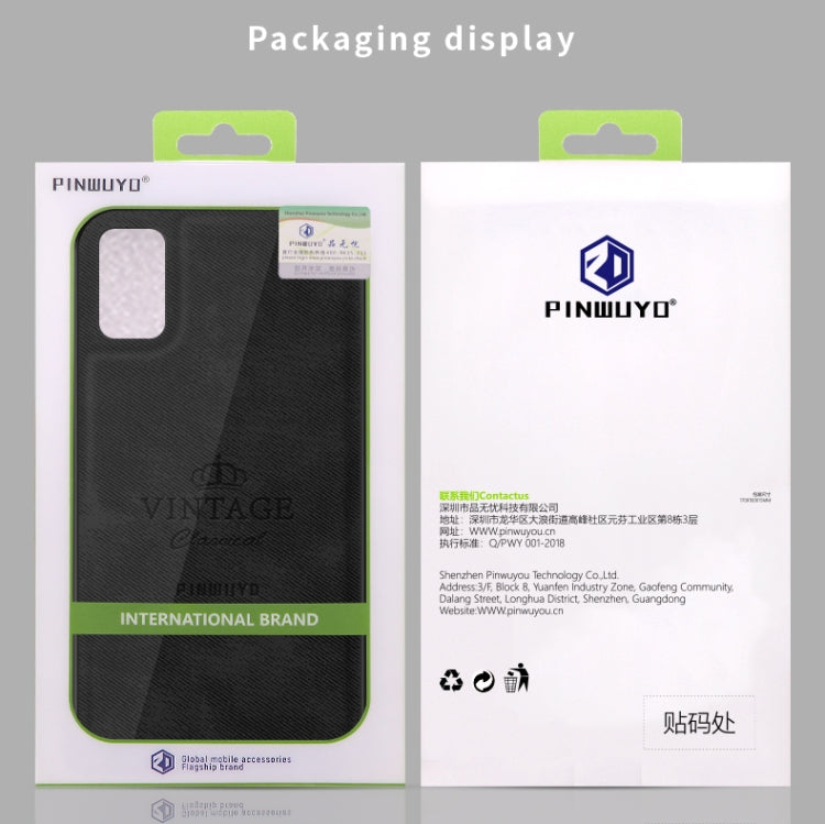 For Galaxy A41 PINWUYO Zun Series PC + TPU + Skin Waterproof And Anti-fall All-inclusive Protective Shell(Gray) - Galaxy Phone Cases by PINWUYO | Online Shopping UK | buy2fix