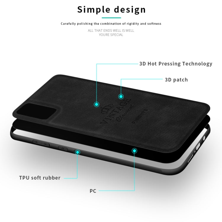 For Galaxy A41 PINWUYO Zun Series PC + TPU + Skin Waterproof And Anti-fall All-inclusive Protective Shell(Gray) - Galaxy Phone Cases by PINWUYO | Online Shopping UK | buy2fix