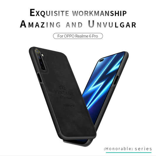 For OPPO Realme 6 Pro PINWUYO Zun Series PC + TPU + Skin Waterproof And Anti-fall All-inclusive Protective Shell(Brown) - Realme Cases by PINWUYO | Online Shopping UK | buy2fix