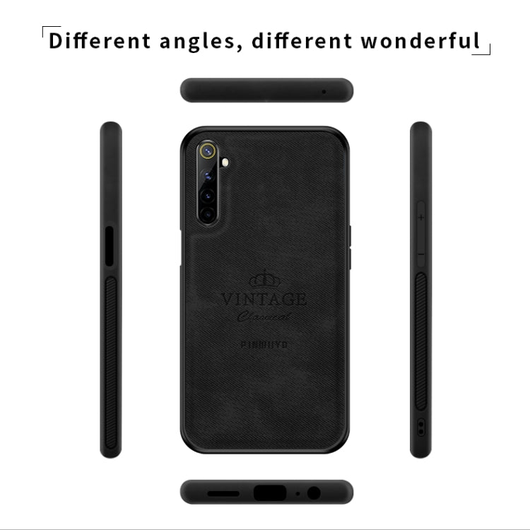 For OPPO Realme 6 Pro PINWUYO Zun Series PC + TPU + Skin Waterproof And Anti-fall All-inclusive Protective Shell(Brown) - Realme Cases by PINWUYO | Online Shopping UK | buy2fix