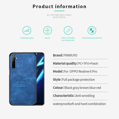For OPPO Realme 6 Pro PINWUYO Zun Series PC + TPU + Skin Waterproof And Anti-fall All-inclusive Protective Shell(Brown) - Realme Cases by PINWUYO | Online Shopping UK | buy2fix