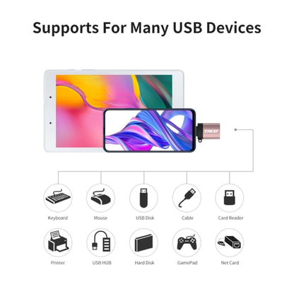 ENKAY ENK-AT101 Aluminium Alloy USB-C / Type-C to USB 3.0 OTG Data Adapter Converter(Black) - OTG Adapter by ENKAY | Online Shopping UK | buy2fix