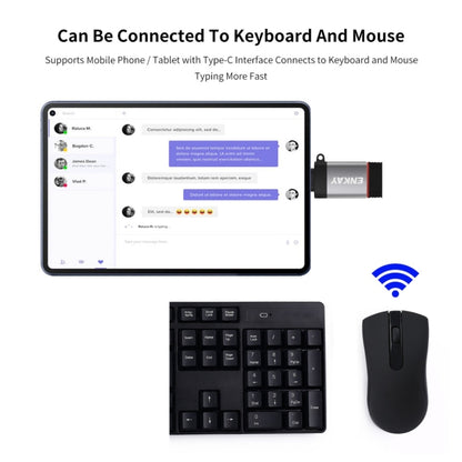 ENKAY ENK-AT101 Aluminium Alloy USB-C / Type-C to USB 3.0 OTG Data Adapter Converter(Black) - OTG Adapter by ENKAY | Online Shopping UK | buy2fix
