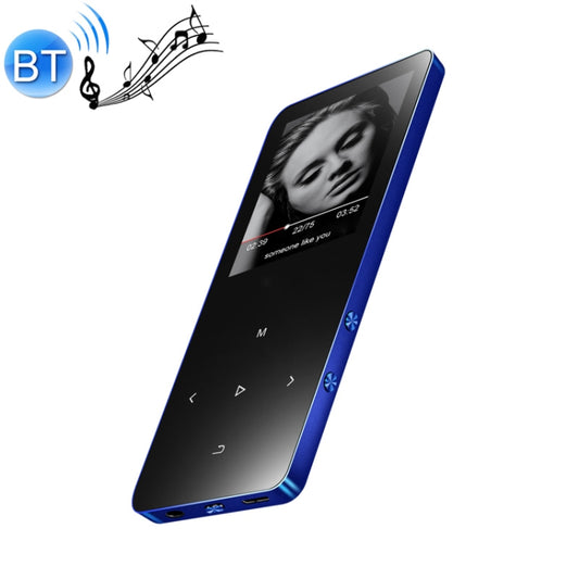 X2 16GB 1.8 inch Touch Screen Metal Bluetooth MP3 MP4 Hifi Sound Music Player (Blue) - MP4 Player by buy2fix | Online Shopping UK | buy2fix