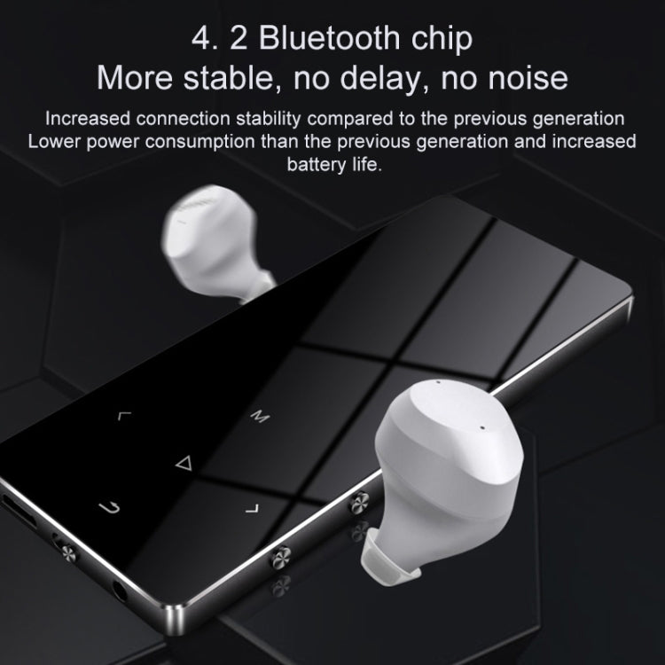X2 16GB 1.8 inch Touch Screen Metal Bluetooth MP3 MP4 Hifi Sound Music Player (Blue) - MP4 Player by buy2fix | Online Shopping UK | buy2fix