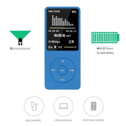 Fashion Portable LCD Screen FM Radio Video Games Movie MP3 MP4 Player Mini Walkman, Memory Capacity:8GB(Black) - MP3 Player by buy2fix | Online Shopping UK | buy2fix