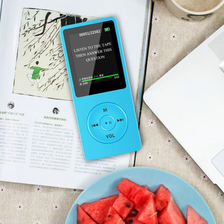 Fashion Portable LCD Screen FM Radio Video Games Movie MP3 MP4 Player Mini Walkman, Memory Capacity:8GB(Blue) - MP3 Player by buy2fix | Online Shopping UK | buy2fix