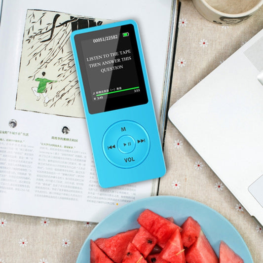 Fashion Portable LCD Screen FM Radio Video Games Movie MP3 MP4 Player Mini Walkman, Memory Capacity:8GB(Blue) - MP3 Player by buy2fix | Online Shopping UK | buy2fix