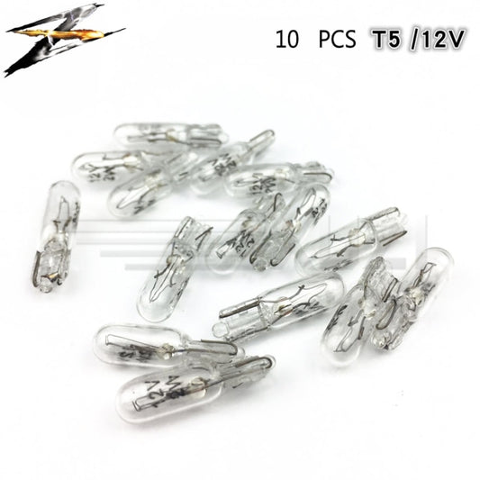 10 pcs T5 Car Instrument Meter Light Meter Replacement Lamp Amber 1.2W 12 V Lamps - Halogen Lights by buy2fix | Online Shopping UK | buy2fix