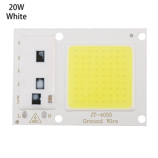 High Power 220V LED FloodlightCool/Warm White COB LED Chip IP65 Smart IC Driver Lamp(20W white) - Celling Lights & Chandeliers by buy2fix | Online Shopping UK | buy2fix