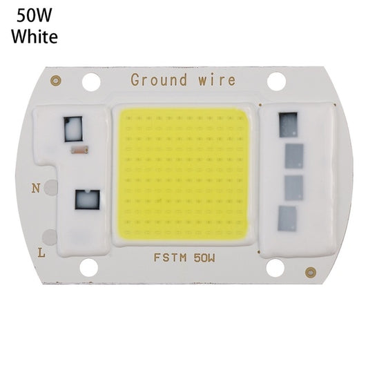 High Power 220V LED FloodlightCool/Warm White COB LED Chip IP65 Smart IC Driver Lamp(50W white) - Celling Lights & Chandeliers by buy2fix | Online Shopping UK | buy2fix