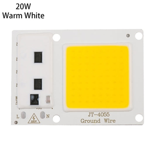 High Power 220V LED FloodlightCool/Warm White COB LED Chip IP65 Smart IC Driver Lamp(20W warm white) - Celling Lights & Chandeliers by buy2fix | Online Shopping UK | buy2fix