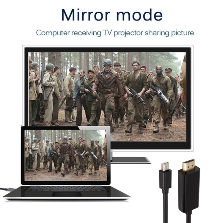 Mini DP to 1080P HD HDMI Converter Cable, Cable Length: 1.8m by buy2fix