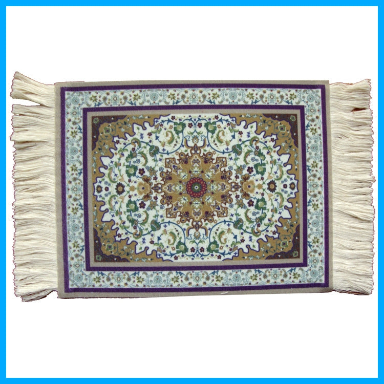 Mini Woven Rug Mat Retro Style Mouse Pad, Ramdom Color Delivery - Mouse Pads by buy2fix | Online Shopping UK | buy2fix