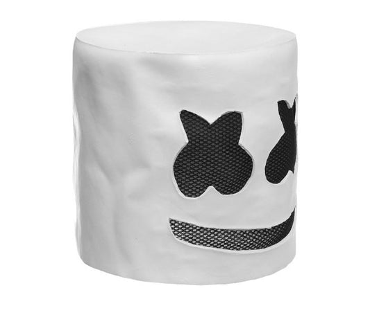 Fashionable Halloween Party Marshmallow Mask Night Club Latex White Mask Adult DJ Cosplay Costume Helmet - Halloween Masks by buy2fix | Online Shopping UK | buy2fix