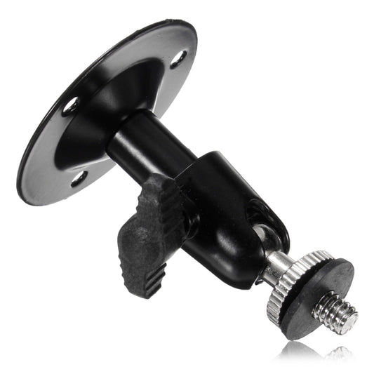 Wall Mount Bracket Installation Metal Holder Secure Rotary CCTV Camera Stand - Mounting Bracket by buy2fix | Online Shopping UK | buy2fix
