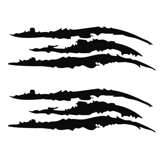 2 PCS Reflective Car Sticker Monster Scratch Stripe Claw Marks Car Auto Headlight Decoration Vinyl Decal Car Stickers, Size:40X12cm - Decorative Sticker by buy2fix | Online Shopping UK | buy2fix
