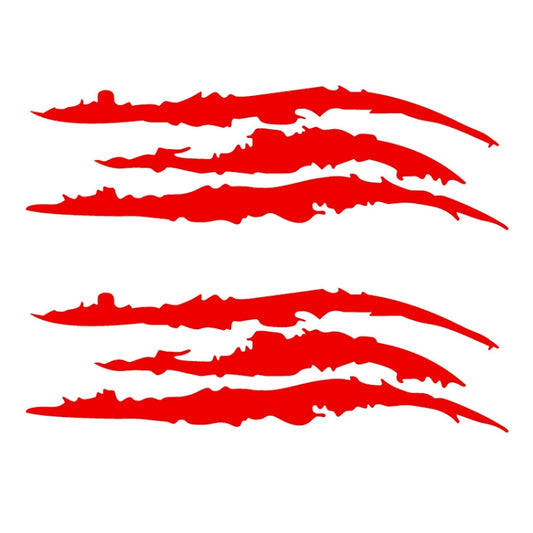 2 PCS Reflective Car Sticker Monster Scratch Stripe Claw Marks Car Auto Headlight Decoration Vinyl Decal Car Stickers, Size:40X12cm - Decorative Sticker by buy2fix | Online Shopping UK | buy2fix