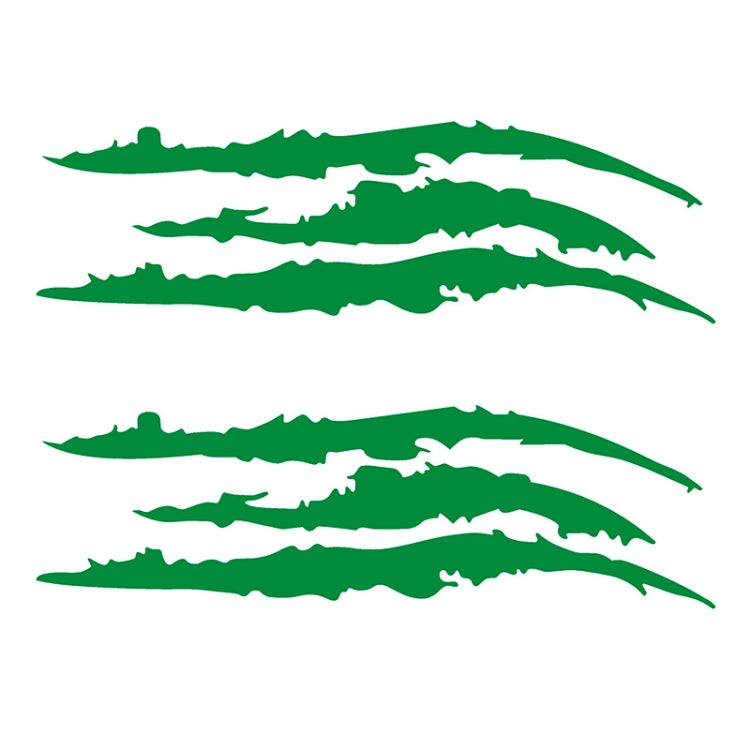 2 PCS Reflective Car Sticker Monster Scratch Stripe Claw Marks Car Auto Headlight Decoration Vinyl Decal Car Stickers, Size:40X12cm (Green) by buy2fix