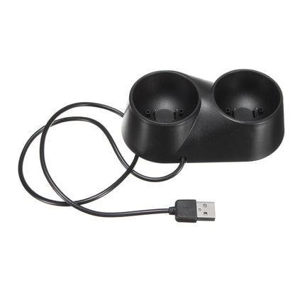 VR Controller Charger Dual USB Dock Game Charging Station Stand for PS4 PSVR Move Tool - VR Accessories by buy2fix | Online Shopping UK | buy2fix