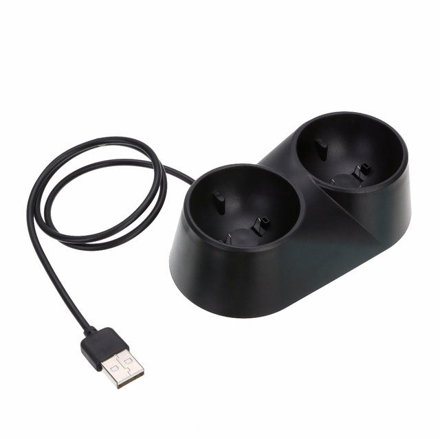 VR Controller Charger Dual USB Dock Game Charging Station Stand for PS4 PSVR Move Tool - VR Accessories by buy2fix | Online Shopping UK | buy2fix