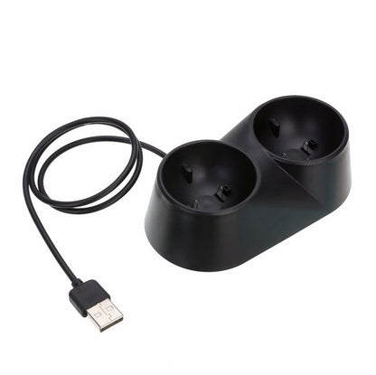 VR Controller Charger Dual USB Dock Game Charging Station Stand for PS4 PSVR Move Tool - VR Accessories by buy2fix | Online Shopping UK | buy2fix