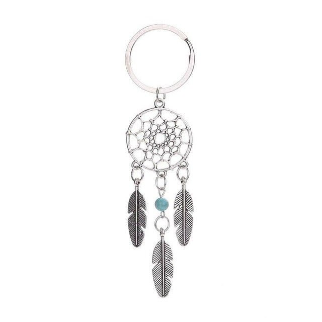 2 PCS Fashion Simple Dream Catcher Series Beads Keychain(Green) by buy2fix