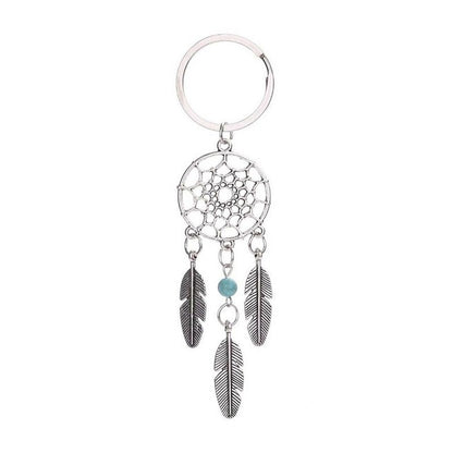 2 PCS Fashion Simple Dream Catcher Series Beads Keychain(Green) by buy2fix