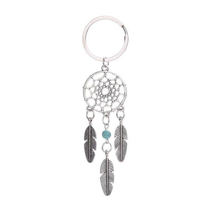 2 PCS Fashion Simple Dream Catcher Series Beads Keychain(Green) by buy2fix